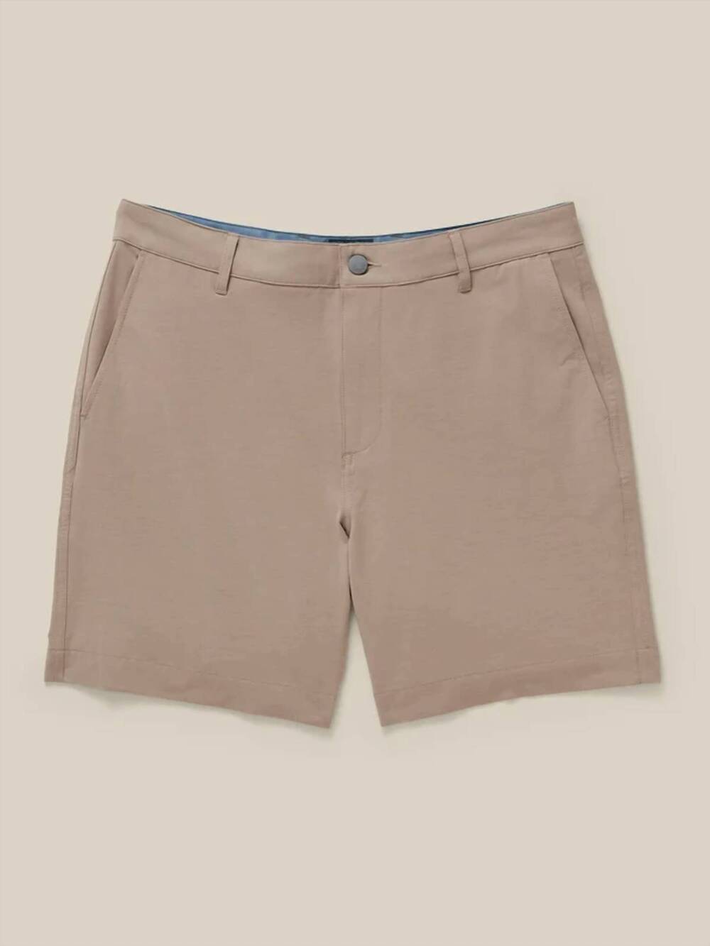 NEW FAHERTY men's all day short - 7" in khaki